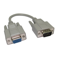 VGA Adapter Cable DB-9 (9-Pin Male) D-Sub Connection to a 15-pin Female High-Density