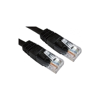 [CLTAR-ERT-600-HK] RJ45 (M) to RJ45 (M) CAT6 0.25m Black OEM Moulded Boot Copper UTP Network Cable
