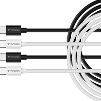 Verbatim Essentials Sync & Charge USB-C to C Cables (2 pack) Black & White