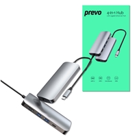 Prevo C501R 4-In-1 USB-C Networking Hub Docking Station with RJ-45 Gigabit Ethernet
