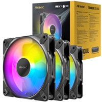 Antec Tranquil 120 ARGB 3-Pack Case Fans with Controller - 120mm High Performance PWM
