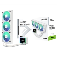 ASRock Challenger 360 Digital White AIO Liquid CPU Cooler