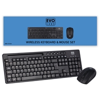 Evo Labs WM-757UK Wireless Keyboard and Mouse Combo Set