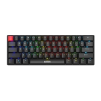 [KEMAR-KG933G-BK] Marvo Scorpion KG933G Saber 61 Wired Mechanical RGB 60% UK Layout Gaming Keyboard (Black)