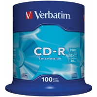 [MCVER-43411] Verbatim CD-R 52X 700MB 100 Pack Spindle Datalife Plus