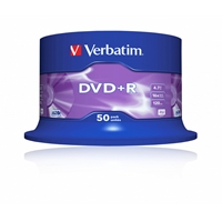 [MCVER-43550] Verbatim DVD+R 16X 4.7GB 50 Pack Spindle Matt Silver