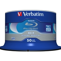 [MCVER-43838] Verbatim BD-R SL Datalife 25GB 6X 50 Pack Spindle No ID