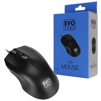 Evo Labs MO-128 Wired USB Plug and Play Mouse