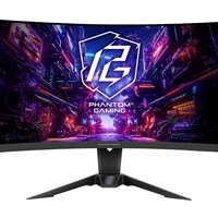 [MOASR-PG27QRT2A] ASRock Phantom Gaming PG27QRT2A 27 Inch QHD (2560 x 1440) Curved (1500R) VA Gaming Monitor, 180Hz Monitor