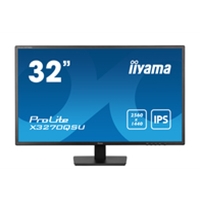 iiyama PROLITE X3270QSU-B1 32 Inch IPS Monitor, Black, 2560x1440, 3ms, 100hz Monitor