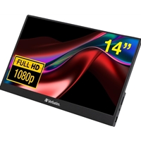 [MOVER-49591] Verbatim Portable 14"" FHD Touchscreen IPS Monitor Aluminium, USB-C, 1920 x 1080 Resolution, 60Hz Monitor