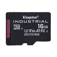 Kingston SDCIT2/16GB Industrial Micro SD Flash Memory Card, 16GB, Class 16GB RAM